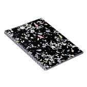 Marmortextur schwarz notizblock (Rechte Seite)