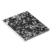 Marmortextur schwarz notizblock (angewinkelt)