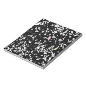 Marmortextur schwarz notizblock (Rotiert)