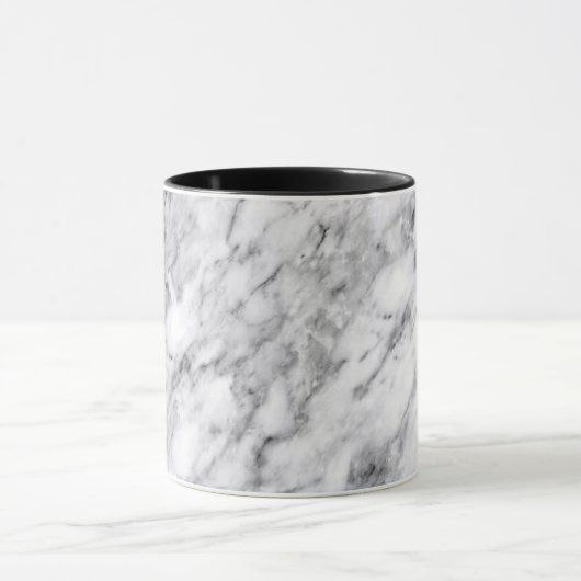 Marmortextur Tasse Schwarz-Weiß-Tasse (Zentrum)