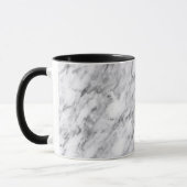 Marmortextur Tasse Schwarz-Weiß-Tasse (Links)