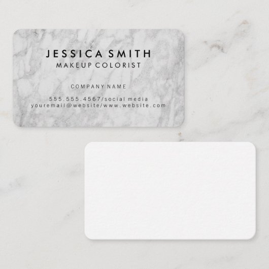 Marmortextur Visitenkarte (Vorne/Hinten)