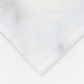 Marmortextur, weißes Muster Fleecedecke (Ecke)