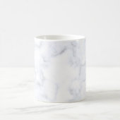 Marmortextur, weißes Muster Kaffeetasse (Mittel)