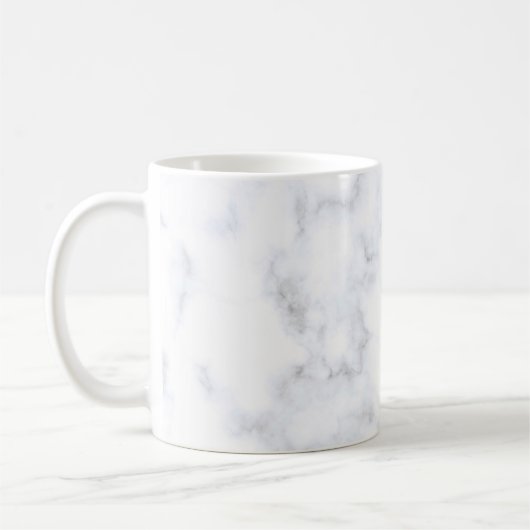 Marmortextur, weißes Muster Kaffeetasse (Links)