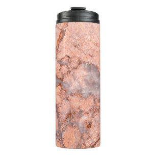 Marmortextur, weißes Muster Thermosbecher
