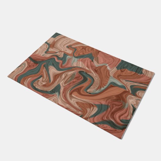 Marmortexturmuster Fußmatte (Schrägansicht)