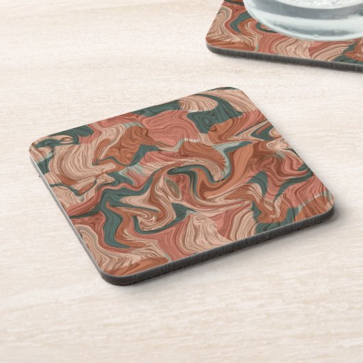 Marmortexturmuster Getränkeuntersetzer (Linke Seite)