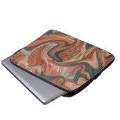 Marmortexturmuster Laptopschutzhülle (Vorne Knopf)