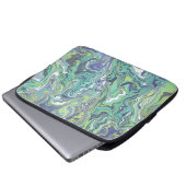 Marmortexturmuster Niedlich Laptopschutzhülle (Vorne Knopf)