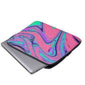 Marmortexturmuster niedlich laptopschutzhülle (Vorne Knopf)