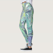 Marmortexturmuster Niedlich Leggings (Links)