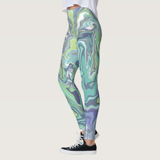 Marmortexturmuster Niedlich Leggings (Links)