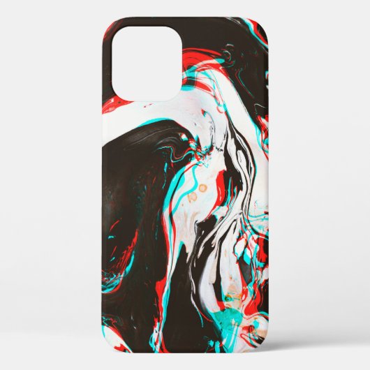 Marmortinte: Verzerrte Glitchtextur. Case-Mate iPhone Hülle (Rückseite)