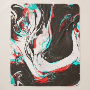 Marmortinte: Verzerrte Glitchtextur. Sherpadecke