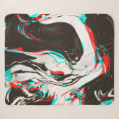Marmortinte: Verzerrte Glitchtextur. Sherpadecke (Vorderseite (Horizontal))