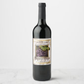 Marmortrauben Rotwein personalisiertes Weinetikett (Vorderseite)