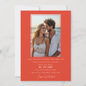 Marmorträume: Orange Rose Elegante Collection Save The Date (Rückseite)