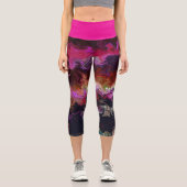Marmorträume von JPs Künstlerischem Material Capri Leggings (Vorderseite)