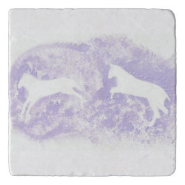 Marmortrivet mit Pferdedesign Töpfeuntersetzer