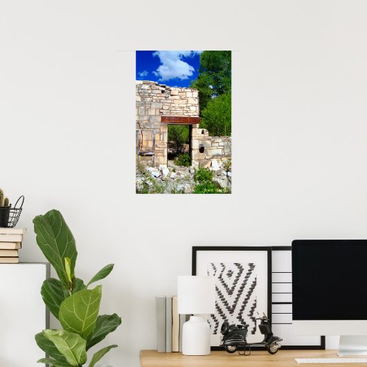 Marmortür Poster (Heimbüro)