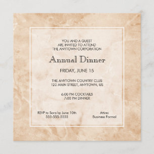 Marmoruntergrund Berufliches Abendessen Einladung