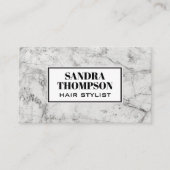 Marmoruntergrund | Modern einfach Visitenkarte (Vorderseite)