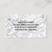 Marmoruntergrund | Modern stilvoll Visitenkarte (Rückseite)