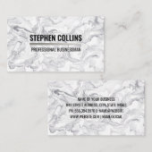 Marmoruntergrund | Modern stilvoll Visitenkarte (Vorne/Hinten)