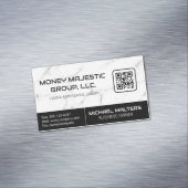 Marmoruntergrund | QR Code Business Card Magnetische Visitenkarte (Beispiel)