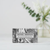 Marmoruntergrund Visitenkarte (Stehend Vorderseite)