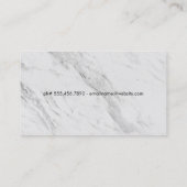Marmoruntergrund | Zuhause-Logo für Gewichtungen Visitenkarte (Rückseite)