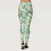 Marmorvireos auf blühendem Dogwood Leggings (Rückseite)