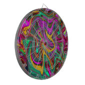 Marmorwärme, heißes Rosa und Meeresfohlen Grüne Ab Dartscheibe (Vorderseite Links)