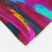 Marmorwärme, heißes Rosa und Meeresfohlen Grüne Ab Fleecedecke (Ecke)