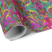 Marmorwärme, heißes Rosa und Meeresfohlen Grüne Ab Geschenkpapier (Rolleneckpunkt)