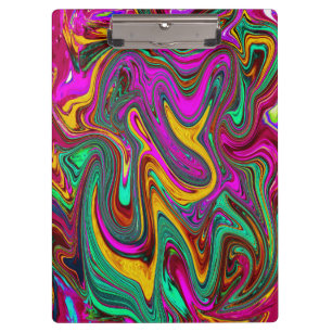 Marmorwärme, heißes Rosa und Meeresfohlen Grüne Ab Klemmbrett