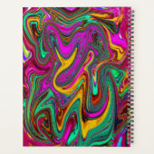 Marmorwärme, heißes Rosa und Meeresfohlen Grüne Ab Planer (Rückseite)