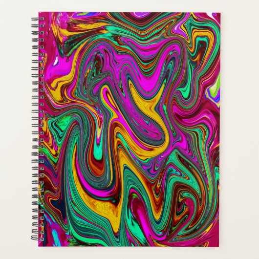 Marmorwärme, heißes Rosa und Meeresfohlen Grüne Ab Planer (Vorderseite)