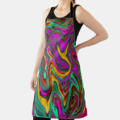 Marmorwärme, heißes Rosa und Meeresfohlen Grüne Ab Schürze (InSitu)