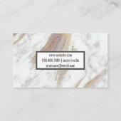 Marmorweiß | Luxury Stone Visitenkarte (Rückseite)
