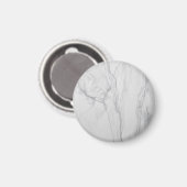Marmorweiß Magnet (Vorderseite/Rückseite)