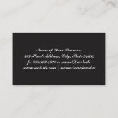 Marmorweiß | Zwei Tonen Visitenkarte (Rückseite)