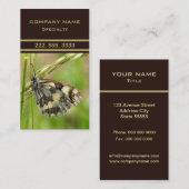 Marmorweißer Schmetterling auf Gras Visitenkarte (Vorne/Hinten)