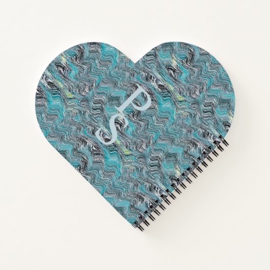 Marmorwellen Notizblock (Rückseite)