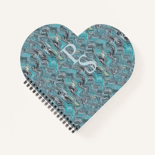 Marmorwellen Notizblock (Vorderseite)