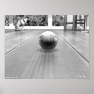 Marmorwelt - Schwarz und Weiß Poster