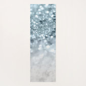 Marmorwintertraum Glitzer Nr. 1 Yogamatte (Rückseite)