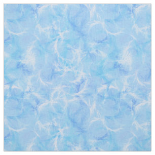 Marmorwirbeldruck - Himmelblau Stoff