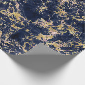 Marmorwirkung auf das Wrapping Paper Geschenkpapier (Ecke)